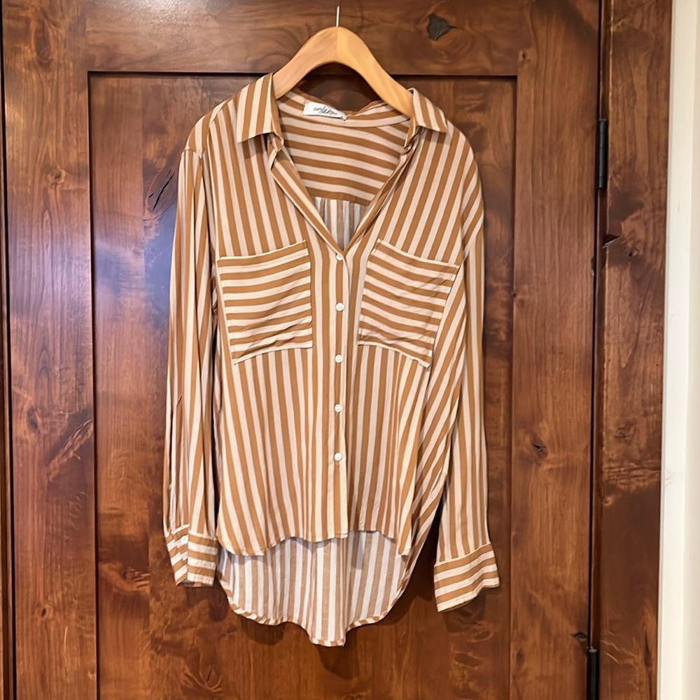 Carly Jean striped button up